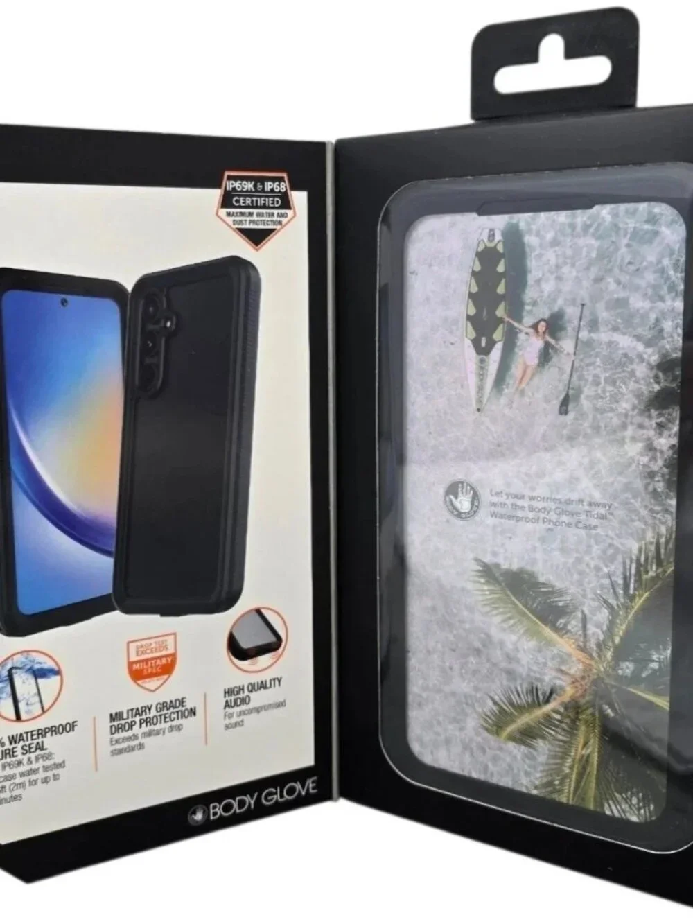Samsung Galaxy A35 5G Body Glove Tidal Waterproof Case Black Gray New